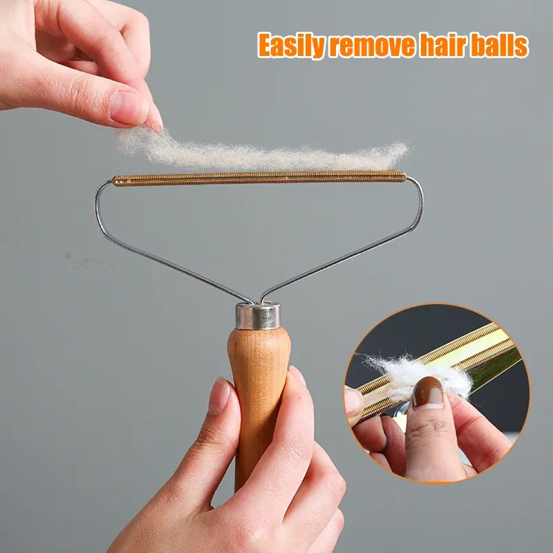 Portable pet hair scraper lint cleaning tool
